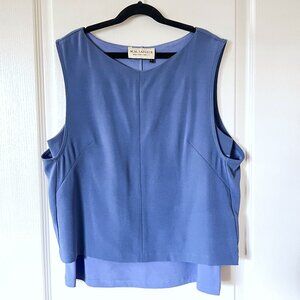 MM. LaFleur Women's Periwinkle Blue Sleeveless Blouse Size Large